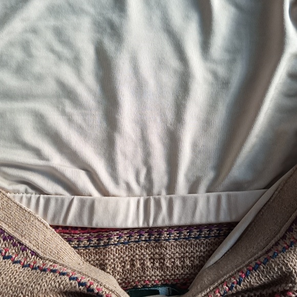 NEW Lauren Ralph Lauren Fair Isle Knitted Halter Sweater Tank with Leather - Picture 5 of 7